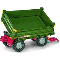 Rolly Toys rollyTrailer Remorque Rolly Multi à deux essieux, verte