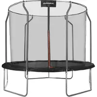 Hudora Trampoline First avec filet de sécurité - trampoline de jardin d'extérieur, Ø 3 m