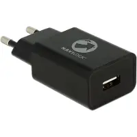 Navilock Chargeur 1 x USB Type-A 5 V 2,4 A noir -