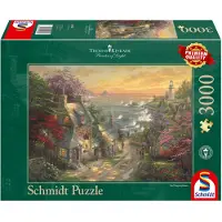 Schmidt Jeux Petit village au phare - 3000 pièces Puzzle ; 59482