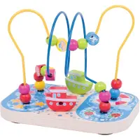 Bigjigs Baby Wooden Motor Labyrinth Sea (labyrinthe en bois)