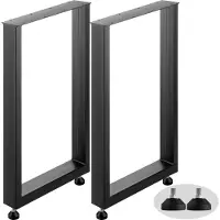 Vevor 2x Piètement de table Patins de table Pieds de table 60x72cm