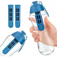 Dafi Bouteille filtrante d'eau bleue 0,7l + 2 filtres