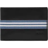Fossil Cuir porte-cartes porte-monnaie Jared Front Pocket Wallet Bifold Black noir