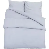 vidaXL Ensemble de literie Gris 135x200 cm Microfibre légère