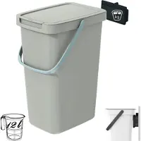 Prosperplast Poubelle Select 12 L brun clair
