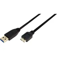 Logilink CU0026 Câble USB 3.0, USB-A - USB-B Micro mâle, 1,0 m