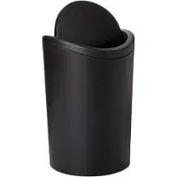 OEM Poubelle de salle de bains 6 l, noir,