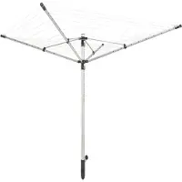 Leifheit LinoPush 500 Séchoir Parapluie 50 Mètres + Douille de Fixation