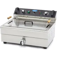 Maxima Friteuse électrique pour pâtisseries 1 x 20L avec robinet