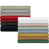 Blumtal Basic drap de lit 280x275 cm pour matelas 180x200 cm - drap de lit sans caoutchouc - drap de lit OEKO-TEX sans caoutchouc rouge