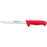 Arcos Couteau à fileter couleur - Prof 295122 en acier inoxydable Nitrum et mangue ergonomique rouge polypropylène et 20 cm de lame, vitrine