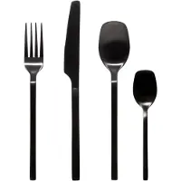 Secret De Gourmet Set de couverts moderne en acier inoxydable - 24 pièces