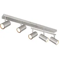 Globo Lighting Projecteur métal nickel mat, 5x GU10
