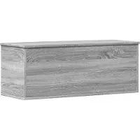 vidaXL Coffre Gris Sonoma 90x35x35 cm Bois composite