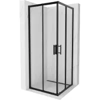 Mexen Rio cabine de douche carrée 80 x 80 cm, Transparent, Noir - 860-080-080-70-00