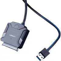 UGREEN 2.5'' / 3.5'' Drive Adapter Cable (Usb-A 3.0 - Sata) Black (Cr108)