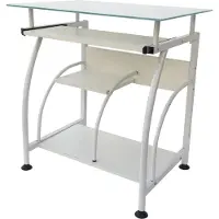 Vdd Table d'ordinateur portable de bureau - gain de place - 70 cm x 50 cm - blanc