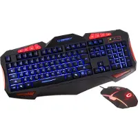Esperanza Ensemble filaire de jeu éclairé par LED multimédia avec abri USB