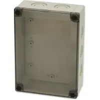 Fibox Boîtier avec joint et couvercle, série : MNX, avec marquages métriques, matériau du boîtier : polycarbonate (PC). Dimensions : [informations sur les dimensions à compléter ici]