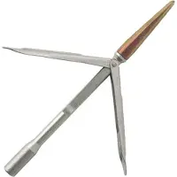 Salvimar Martin Tricuspid Interchangeable Tempered Prong Speartip Argenté