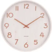 Karlsson Horloge murale en bois "Pure" 40 cm