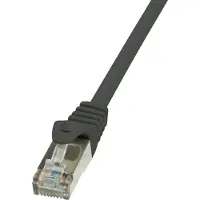 Logilink CAT 5e câble patch F/UTP noir 1 m