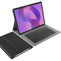 Cazy Housse pour Tablette avec Clavier compatible avec Lenovo Idea Tab Pro - Étui Clavier Bluetooth QWERTY - Noir