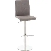 CLP Tabouret de bar Cadiz tissu noir