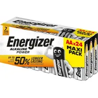 Energizer E303271600 Pile Power Mignon AA 1,5V, blanc/jaune, 24 pièces