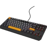 Genesis Thor 230 TKL clavier Gaming USB + RF Wireless + Bluetooth QWERTY Noir, Gris, Orange