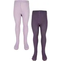 Minymo Collants - 2 Pack - Rib - Très Grape - - 116/122 - Collants