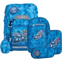 Beckmann Ensemble de cartables - Classic+ - Blue Éclair/Bleu - - UneTaille - Cartable