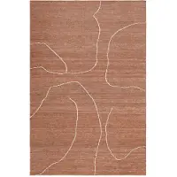 Ferm Living Gessoto Tapis en Jute Terracotta|Off-White | 170 x 240 cm