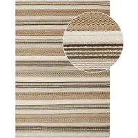 House Nordic Tapis Morena tissé à la main en Nature/Gris - 160x230 cm