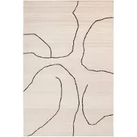 Ferm Living Gessoto Tapis en Jute Off-White|Dark Fig | 170 x 240 cm