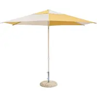 HAY Terrazza Parasol Hexagon | Off-white and ochre