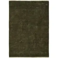 Ferm Living Firth Tapis en Jute Dark Olive | 140 x 200 cm