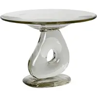 Ferm Living Damo Centre de table en verre Clear | Ø 21 cm