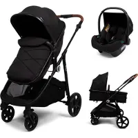 Zesso Baninni Poussette 3 en 1 avec siège-auto Nelia Noir