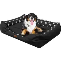 TexCorp Lit pour chien "Puffy" - M : 67x54 cm | Lit pour chien, canapé pour chien, corbeille pour chien | Doggy