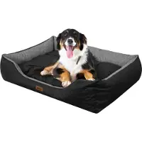 TexCorp Lit pour chien "Puffy" - XXXL : 125x98 cm | Lit pour chien, Canapé pour chien, Corbeille pour chien, Matelas pour chien, Canapé pour chien | Doggy