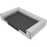 Stanis³aw Jurga Lit pour chien Panier pour chien Canapé pour chien Matelas pour chien Oreiller pour chien Repos pour chien Niche pour chien Coin couchage pour chien "VICTORIA" 80X55 cm