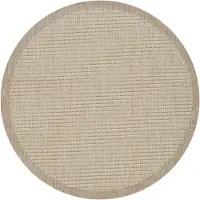 Ayyildiz Teppiche Tapis d'extérieur GIZA Beige 120 x 120 cm Rond