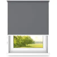 Time4blinds , Store occultant, mur ou plafond, UV, 80x180cm, Anthracite Clair, Droit