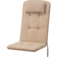 Hobbygarden Coussin de chaise haute "Benita" (50×48×73 cm) - 6 cm d'épaisseur | Coussin de siège, siège piqué, coussin de meubles de jardin, pour chaises ou chaise longue |