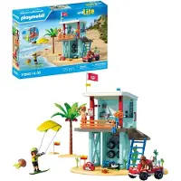 Playmobil Watchtower With A Beach Car Construction Game Multicolore Enfants