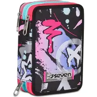 Seven 300102400-899 trousse à crayons Polyester Multicolore