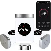Salcar Smart Home Heizkörperthermostat Set, Thermostat, Blanc