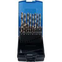 Bgs Jeu de forets hélicoïdaux HSS-G M35 acier au cobalt 1 - 10 mm 19 pces - 9297